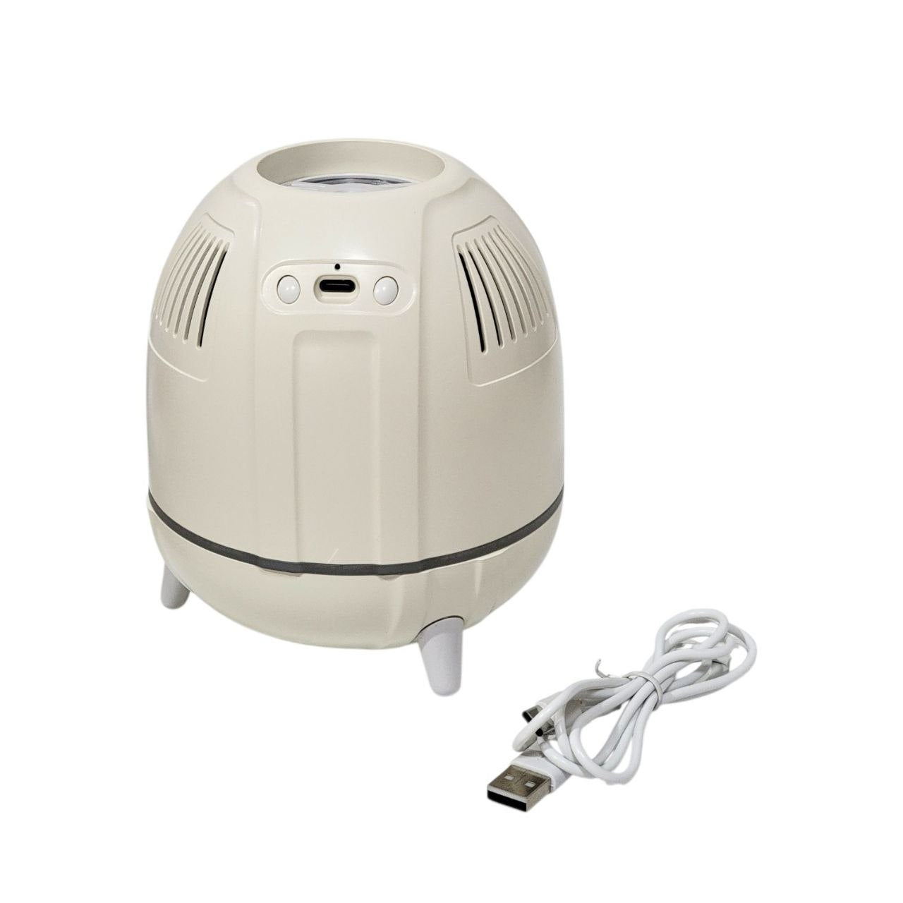 HUMIFICADOR PORTATIL CON LUZ LED CON FORMA DE CAPSULA ESPACIAL 250ML 14X11.5CM