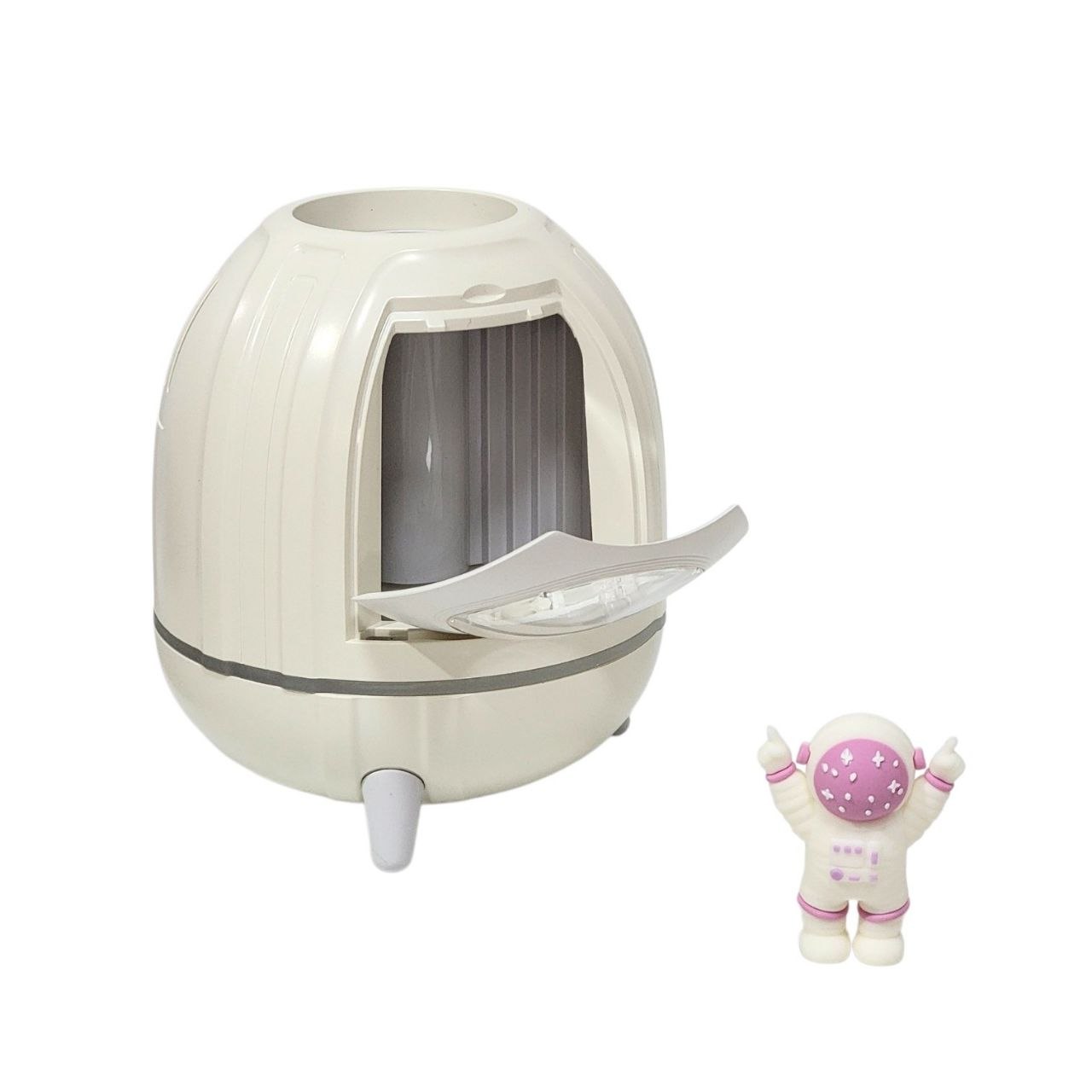 HUMIFICADOR PORTATIL CON LUZ LED CON FORMA DE CAPSULA ESPACIAL 250ML 14X11.5CM