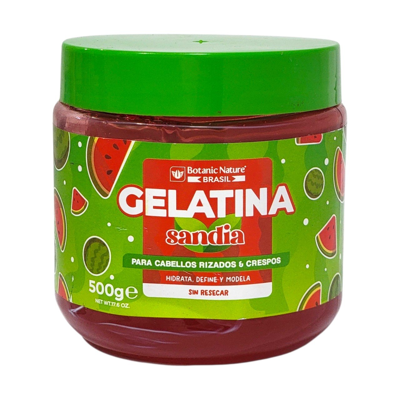 GEL PARA EL CABELLO ACTIVADORA DE RIZOS Y CABELLO CRESPO AROMA A SANDIA BOTANIC NATURE 500G