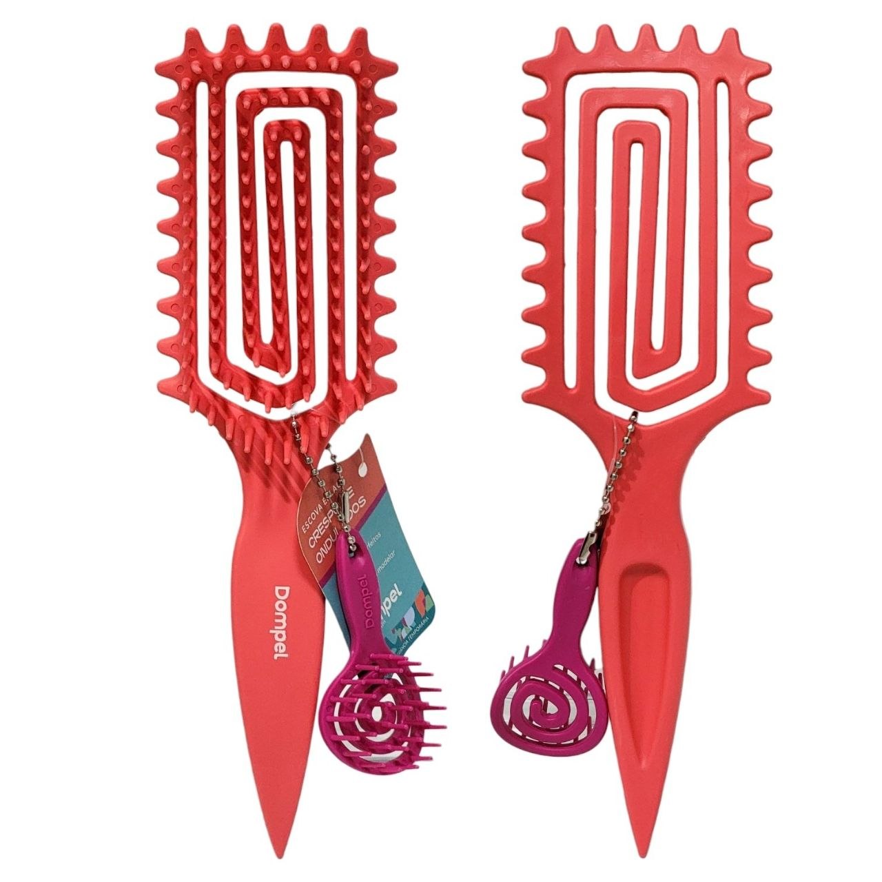 CEPILLO PARA EL CABELLO DESENREDANTE FLEXIBLE CON FRAGANCIA Y ACCESORIO DOMPEL