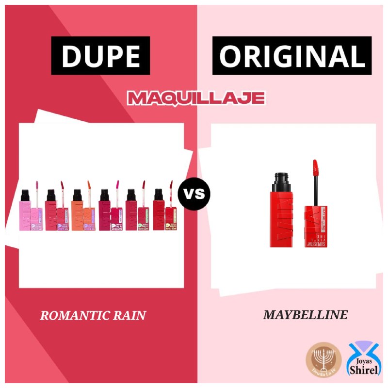 BRILLO LABIAL DUPE MAYBELLINE VINYL INK COLOR MATTE SUPERSTAY IMPERMEABLE 6 TONOS ROMANTIC RAIN