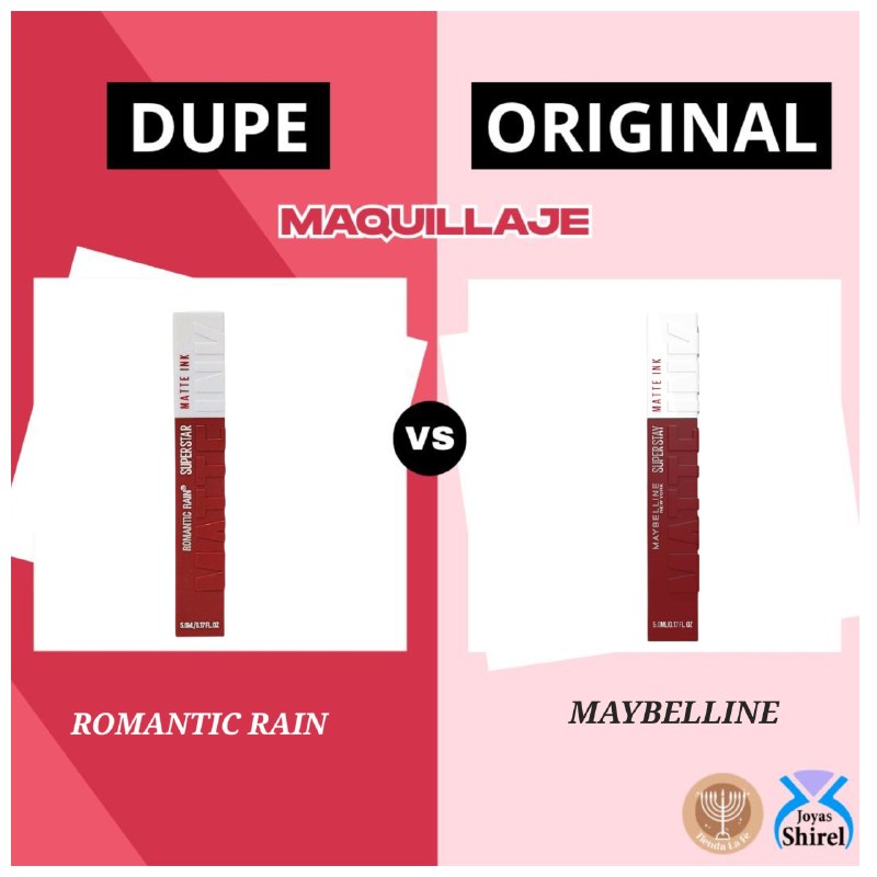LIPSTICK LIQUIDO CON ACABADO MATE Y LARGA DURACION ROMANTIC RAIN 5ML (DUPE DE MAYBELLINE)