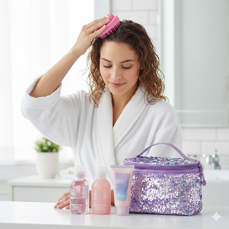 SET DE CUIDADO PERSONAL DE ROSA, LAVANDA Y SANDALO 5PCS BODY SENSE