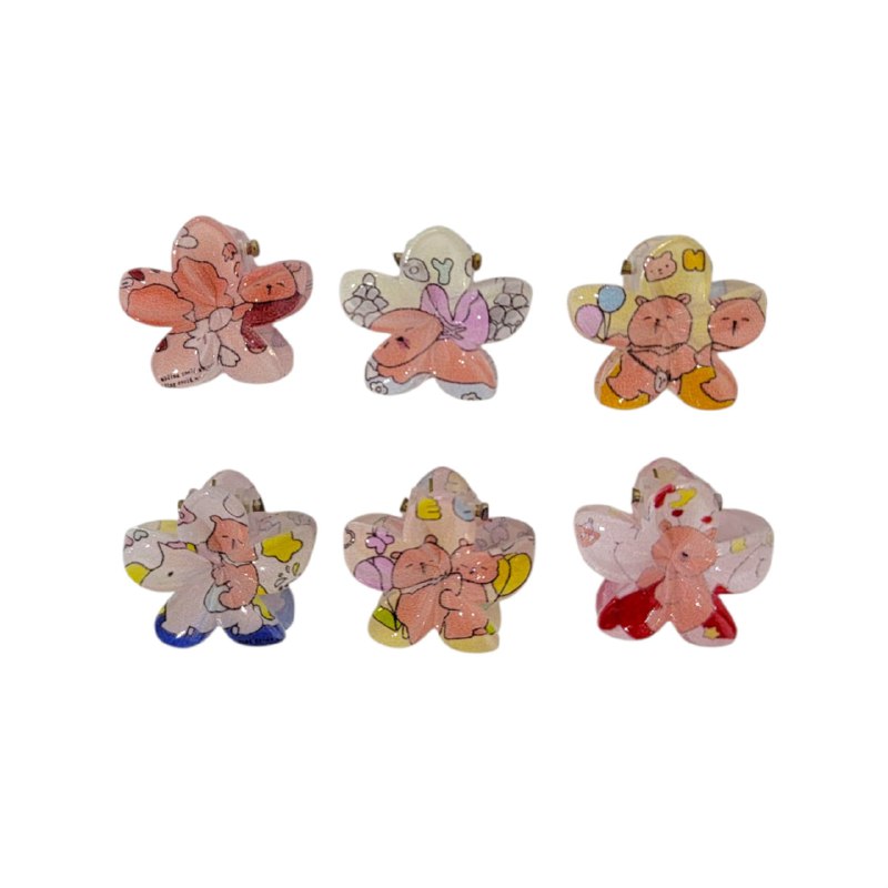 GANCHOS PARA EL CABELLO DE FLOR EN PAQUETE DE 72UND 2X2.5CM