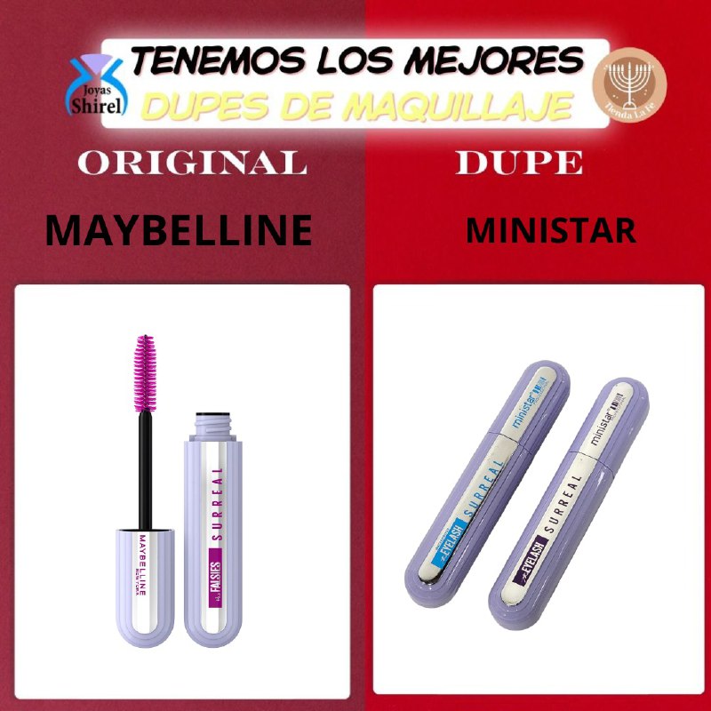 RIMEL DUPE DE MAYBELLINE CREA VOLUMEN DE LARGA DURACION MINISTAR 12ML