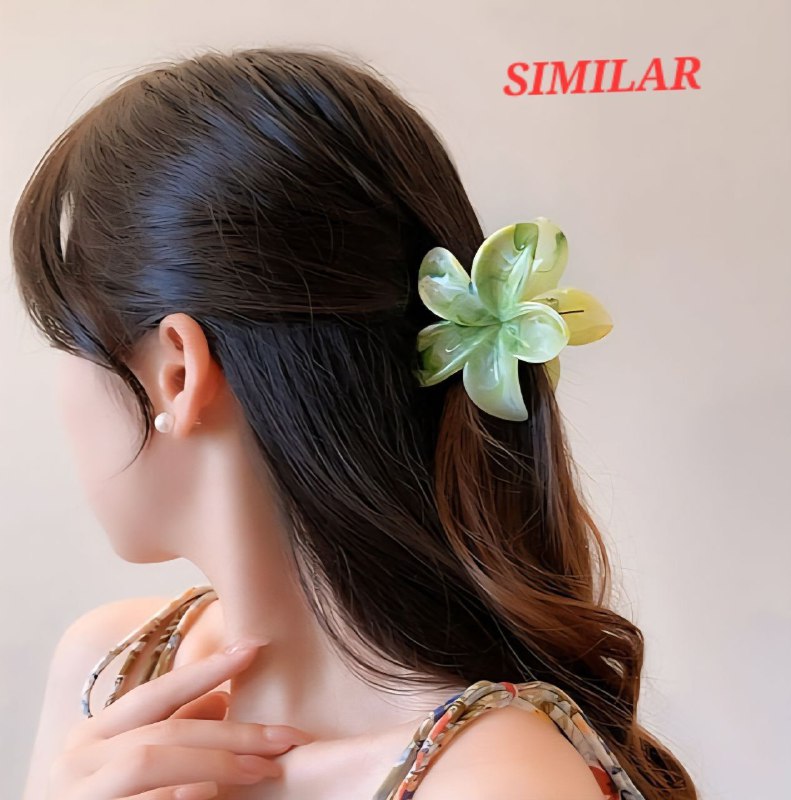 GANCHO PARA EL CABELLO DE PINZA DE FLOR HAWAIANA CON PIEDRAS, PINZAS DE SUJECION FUERTE, ACCESORIO PARA EL CABELLO 8CM, PAQUETE 12UND