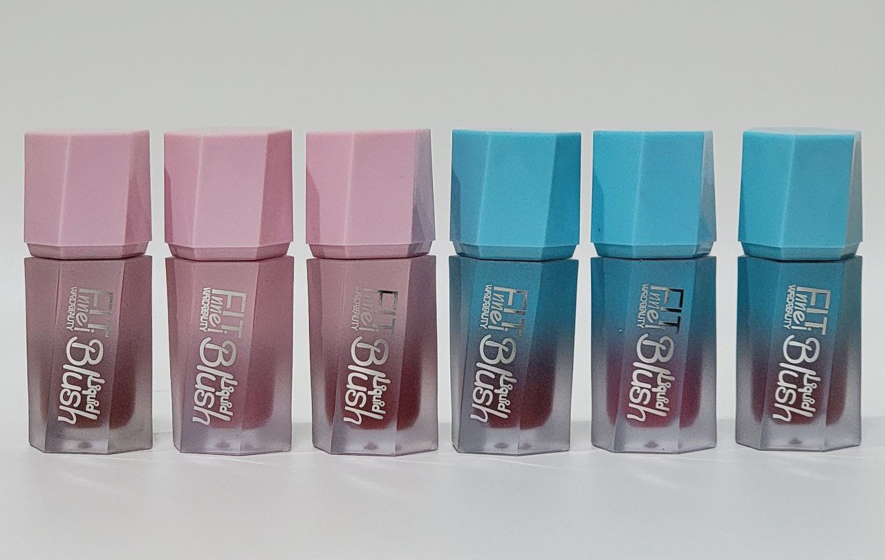 BLUSH RUBOR LIQUIDO DUPE SHEGLAM BLOOM ACABADO IMPECABLE WARDABEAUTY FIT NNEI 6 TONOS