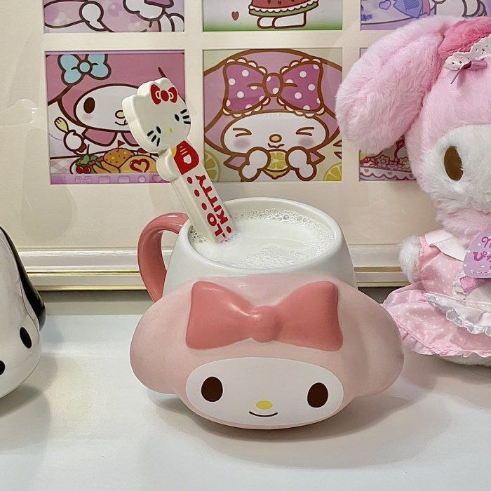 TAZA DE CERAMICA, RESISTENTE AL CALOR, MANGO CREATIVO DISEÑO MY MELODY