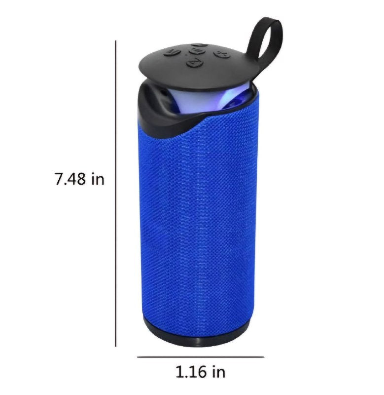 PARLANTE ALTAVOZ  BLUETOOTH DE TELA CON LED 5WX2RMS GT-112+