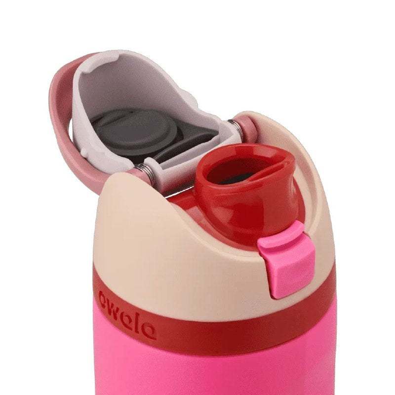 BOTELLA DE AGUA TERMICA CON SISTEMA DE DOBLE HIDRATACION COLOR FUCSIA OWALA 24OZ PRECIO POR MAYOR ES POR CAJA