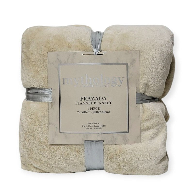 COBIJA FRAZADA MANTA DE FRANELA CON TEXTURA ULTRA SUAVE MYTHOLOGY BY HOME LIVING 200X220CM