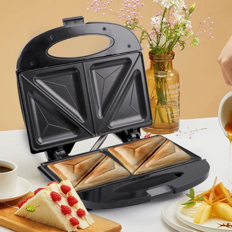 MAQUINA SANDWICHERA, 750W FUERZA, FACIL DE LIMPIAR, CALEFACCION DOBLE CARA SK-08022 SOKANY