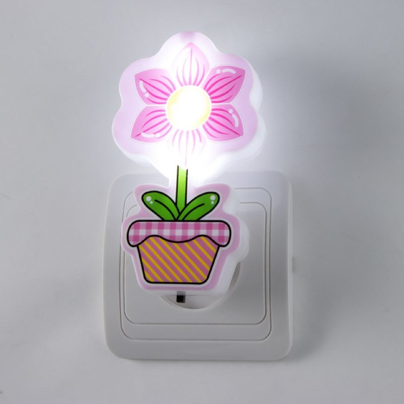 LUZ LED DE NOCHE, TEMATICA DE FLORES PARA NIÑAS, ILUMINACION DE DORMITORIO 3 COLORES LED NIGHT LIGHT