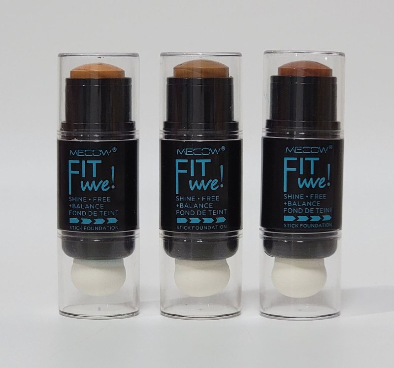 CONTORNO EN BARRA, DUPE MAYBELLINE FIT ME BRILLO LIBRE Y EQUILIBRIO, 3 TONOS MECOW FIT WVE