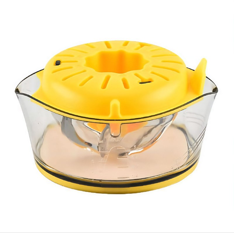 MAQUINA EXTRACTOR MANUAL DE JUEGOS CITRICOS DE PLASTICO CON CONTENEDOR FACIL DE LIMPIAR