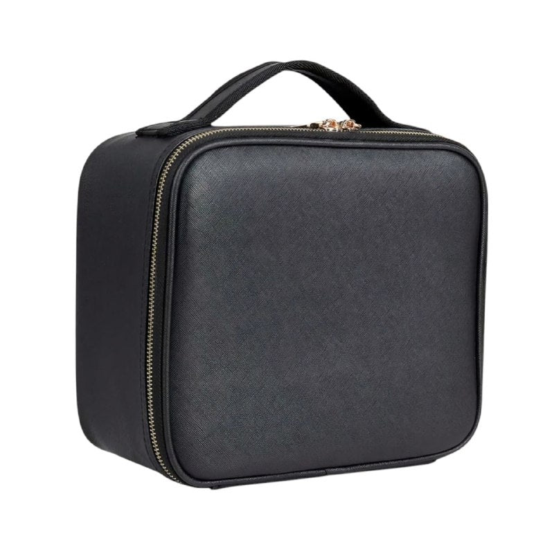 ORGANIZADOR DE COSMETICOS, ESTUCHE ORGANIZADOR DE MAQUILLAJE CON ESPEJO LED, DE 3 MODOS DE LUZ, CUBIERTA TRANSPARENTE, CORREA, DIVISIONES LED MAKEUP MIRROR HANDHELD