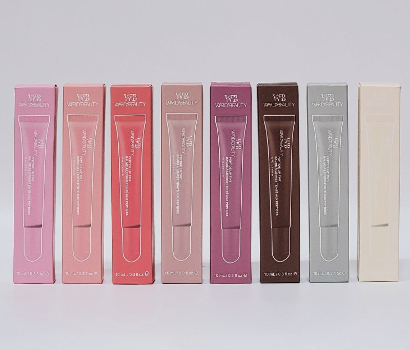 BRILLO LABIAL, DUPE DE RHODE HAILEY BIEBER  BALSAMO LABIAL CON COLOR DE PEPTIDOS 8 TONOS WARDABEAUTY 10ML
