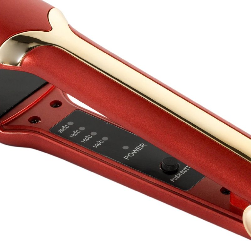 PLANCHA PARA EL CABELLO, CONTROL DE TEMPERATURA DIGITAL, CABLE GIRATORIO DE 360 GRADOS, REVESTIMIENTO DE CERAMICA DOBLE USO SECO Y HUMEDO RAF