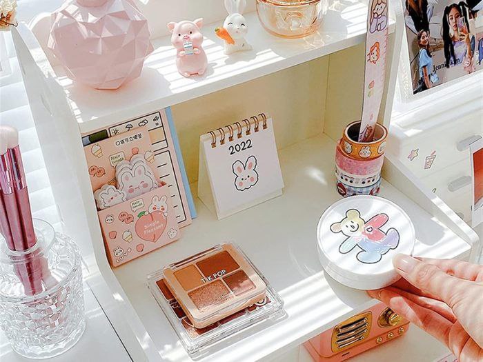 ESTANTE ORGANIZADOR DE ALMACENAMIENTO DE ESCRITORIO PARA LIBROS, BOLIGRAFOS O MAQUILLAJE