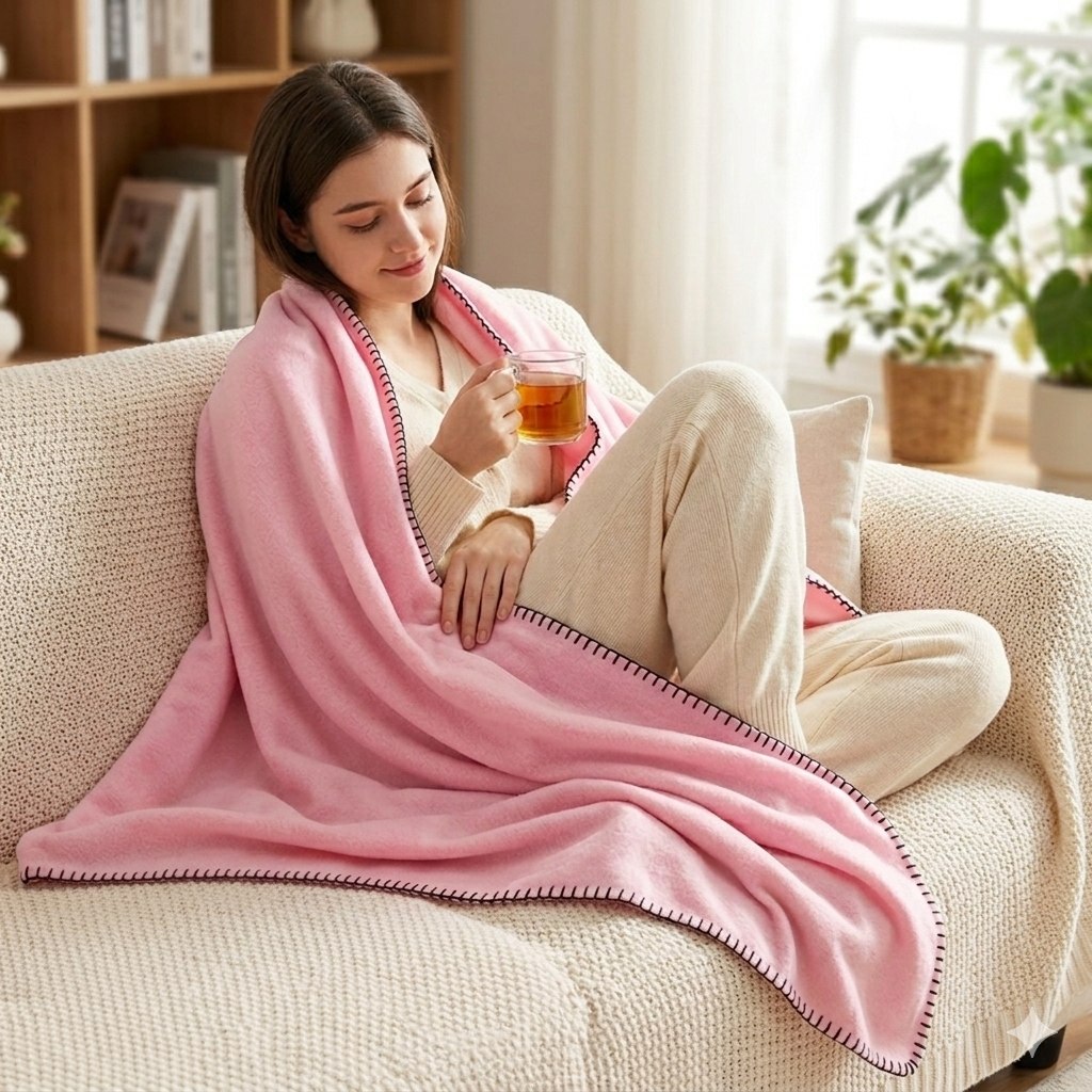MANTA DE FELPA SUAVE CALIDEZ Y CONFORT BENELI 127x152.4CM