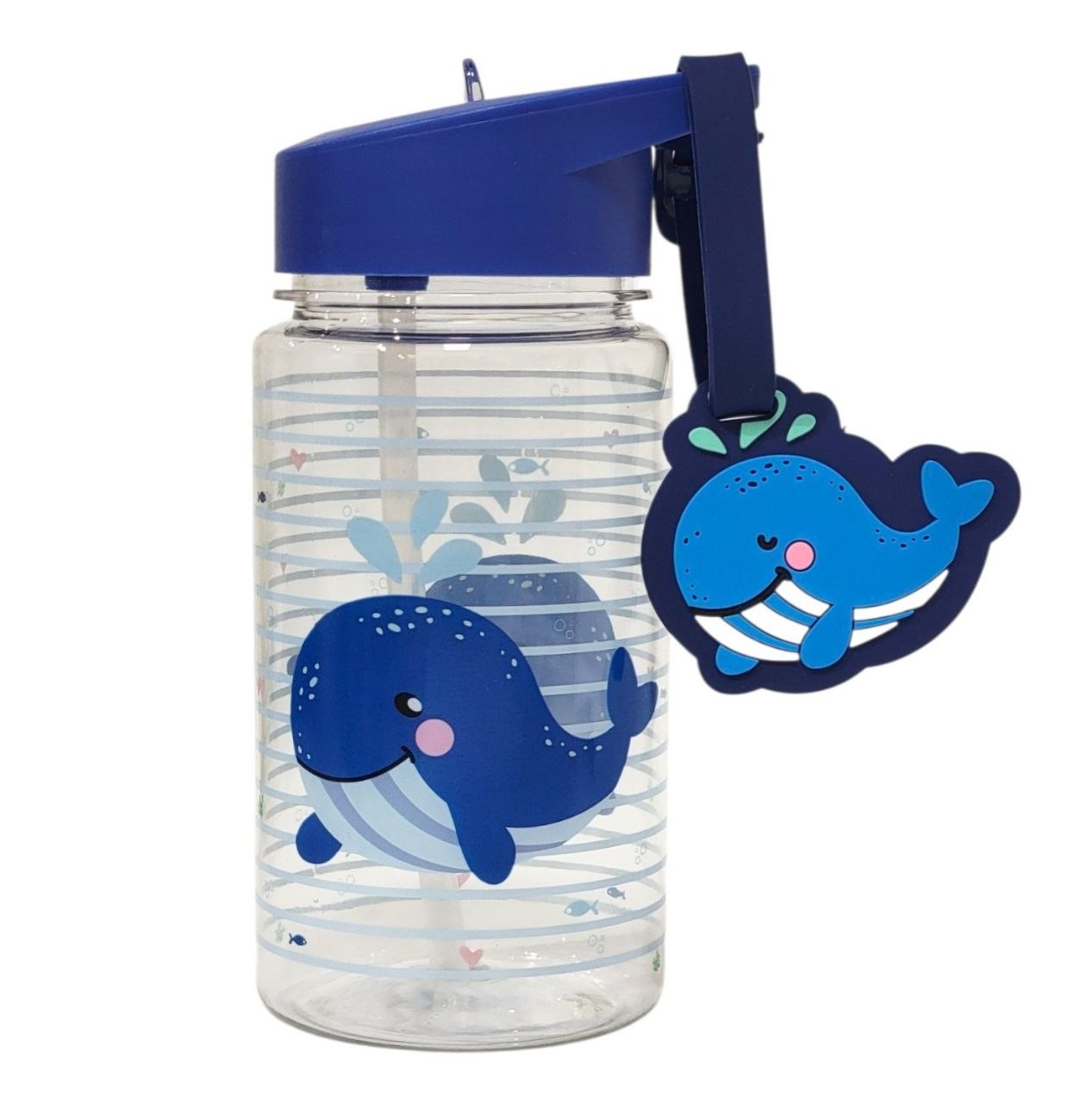 BOTE DE AGUA CON DISEÑO INFANTIL BALLENAS LIFE ART