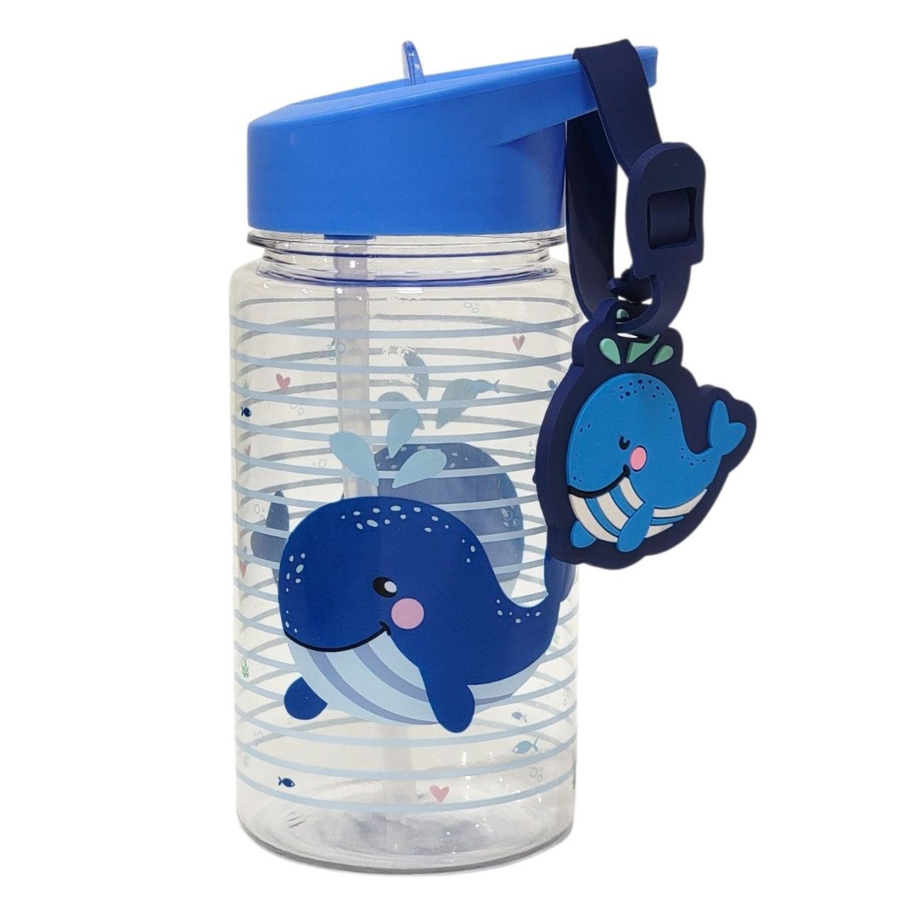 BOTE DE AGUA CON DISEÑO INFANTIL BALLENAS LIFE ART