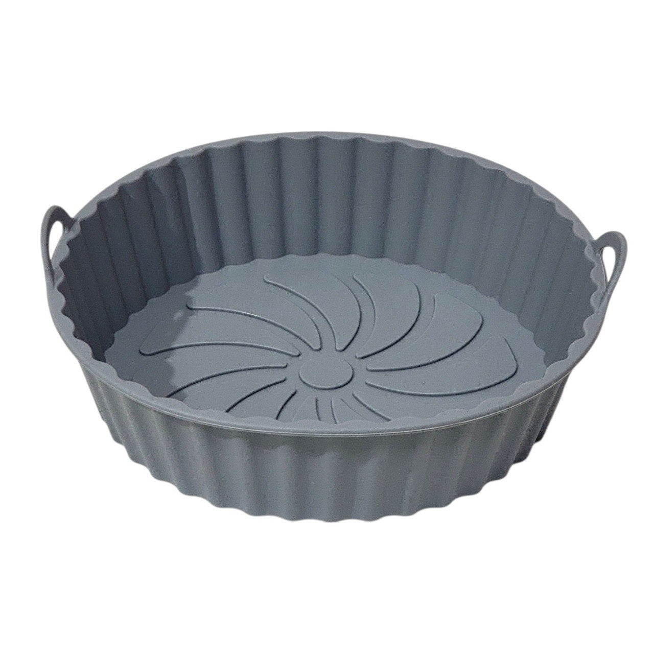 RECIPIENTE MOLDE DE SILICONA PARA FREIDORA DE AIRE COLOR GRIS ULTIMATE 20X5CM