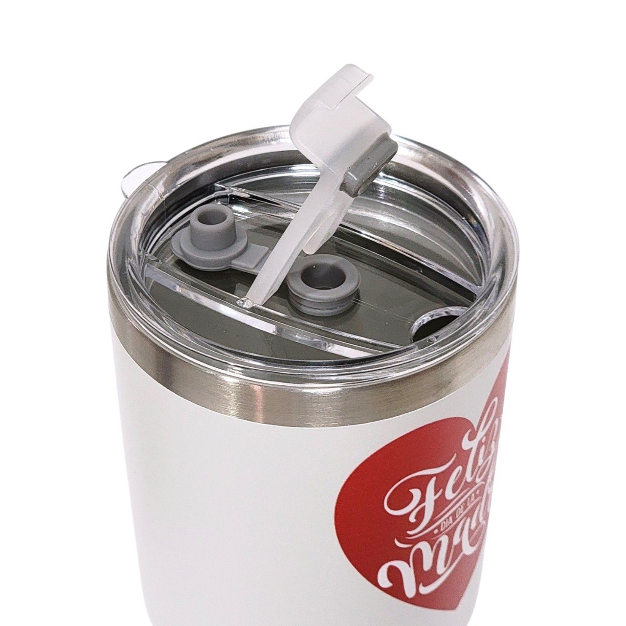 TERMO DE REGALO PARA DIA DE LA MADRE COLOR BLANCO LIFE ART 600ML