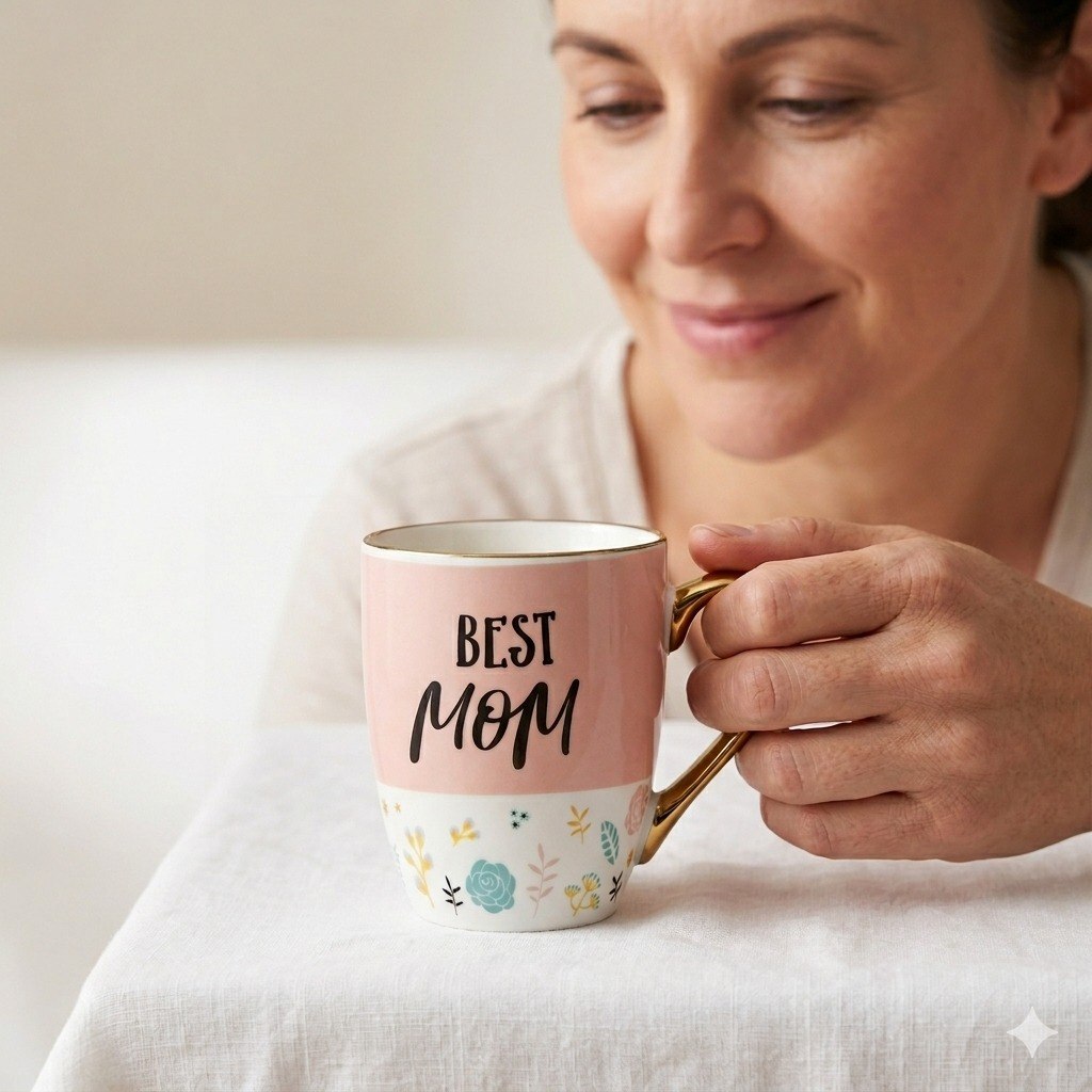 TAZA DE REGALO PARA MAMÁ LIFE ART 350ML 8X5X10CM