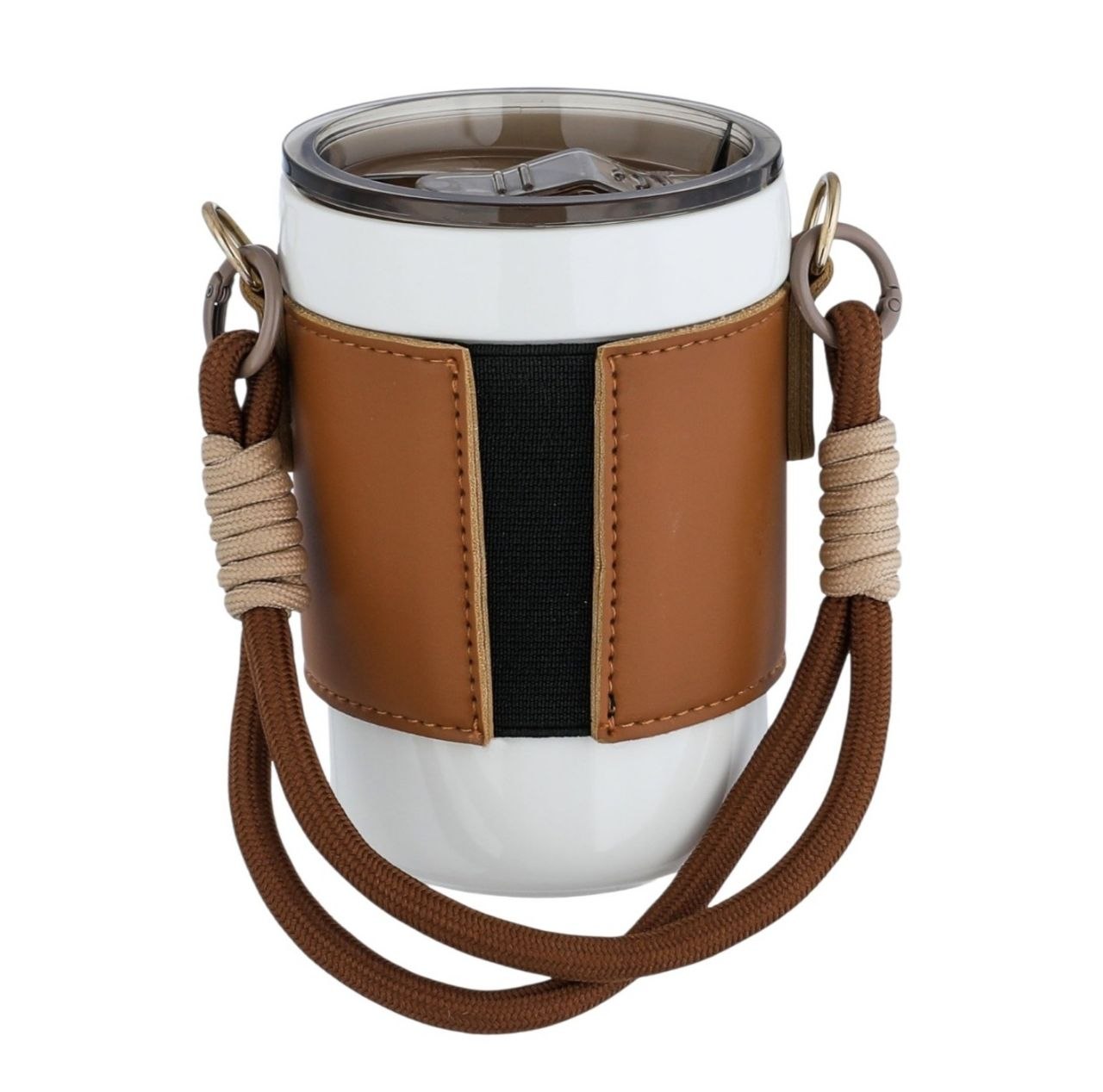 TAZA DE VIAJE DE PORCELANA CON FUNDA PROTECTORA TERMICA ESTILO URBANO LIFE ART 420ML
