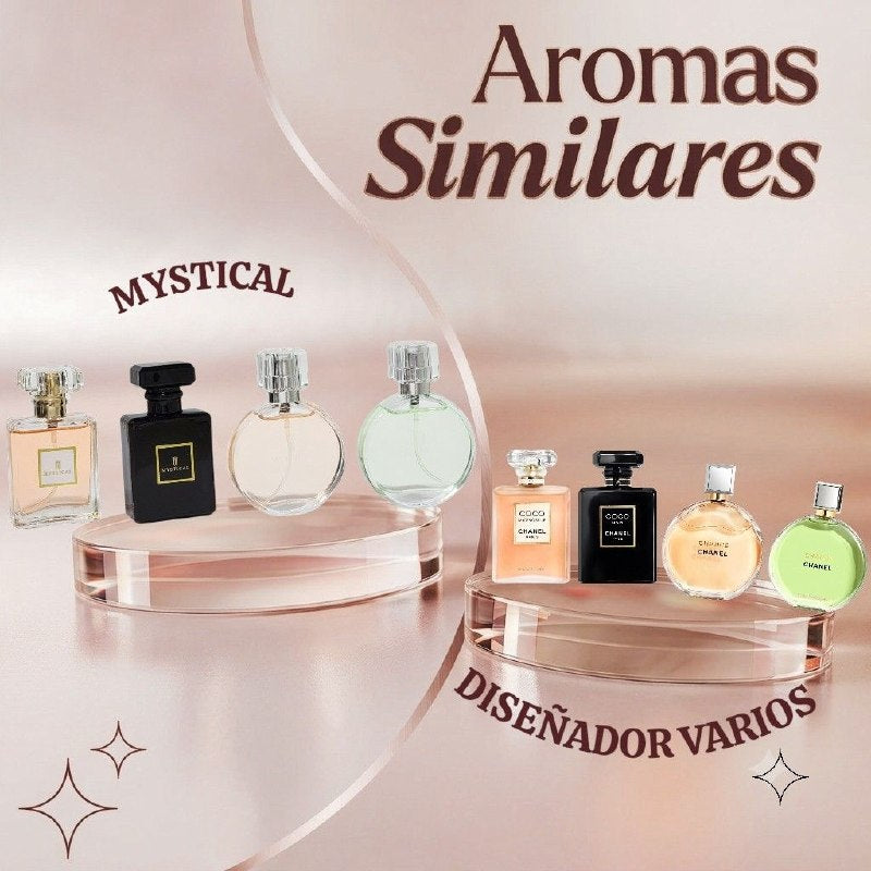 SET DE 4 MINI PERFUME ECONÓMICOS MYSTICAL EDP 4X30ML