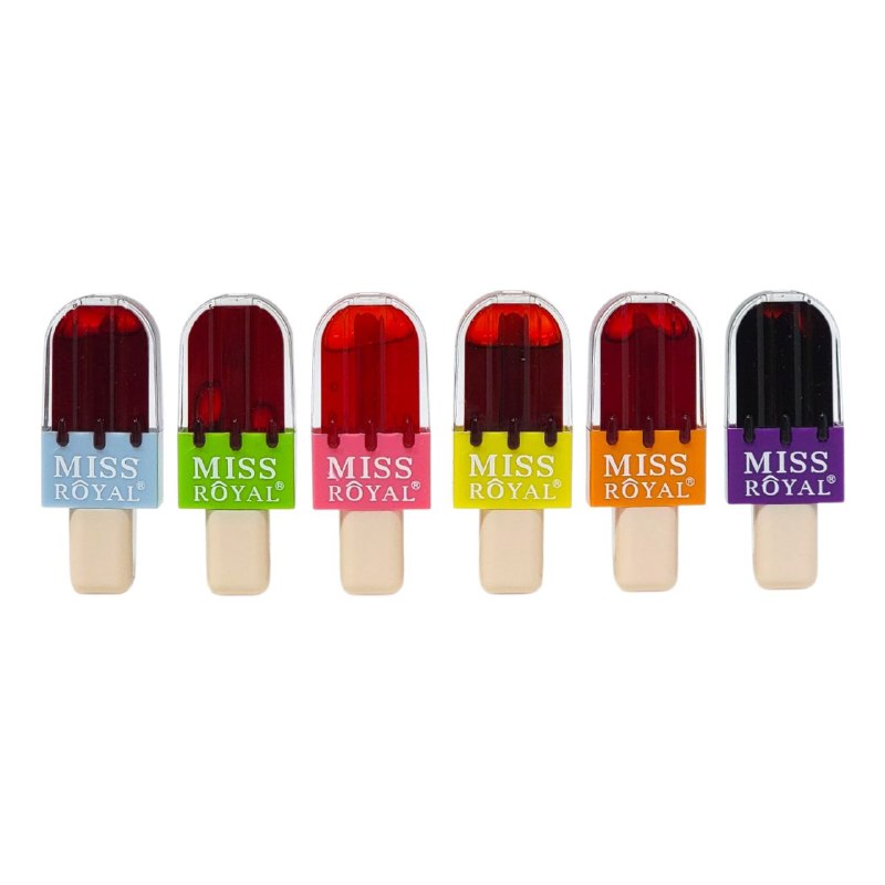 BRILLO LABIAL TINTA PARA LABIOS 12G MISS ROYAL 6 TONOS