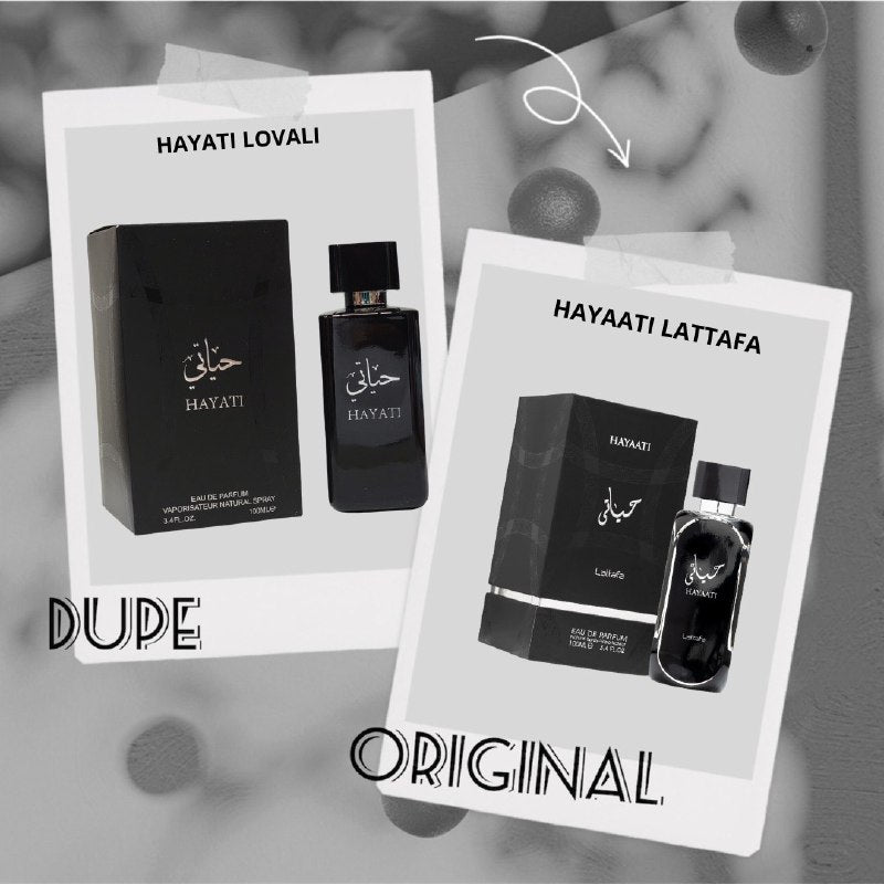 LOVALI FRAGRANCES HAYATI EDP 100ML (H) (AROMA SIMILAR LATTAFA HAYAATI BLACK EDP)