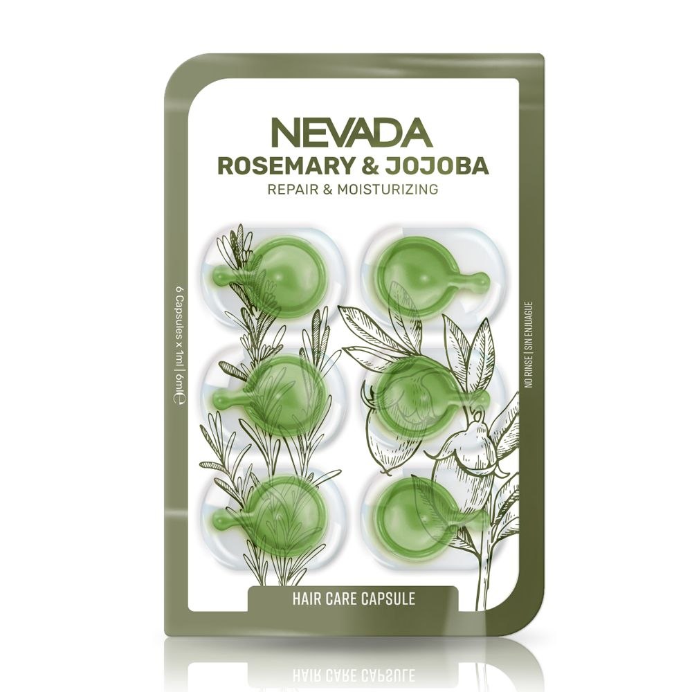 SUERO PARA EL CABELLO EN CAPSULAS FORTALECEDOR Y REPARADOR CON EXTRACTO DE ROMERO Y ACEITE DE JOJOBA 6UND NEVADA