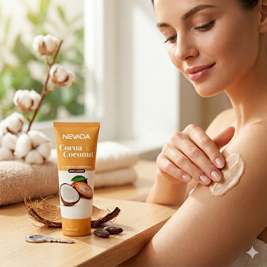 CREMA CORPORAL HIDRATANTE Y NUTRITIVA CON EXTRACTO DE COCO Y COCOA NEVADA 100ML