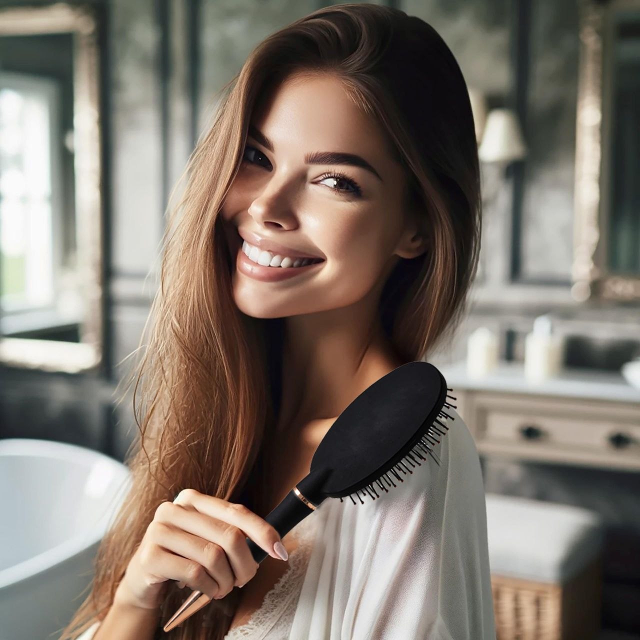 CEPILLO PARA EL CABELLO OVALADO CON COJIN DE AIRE NEVADA