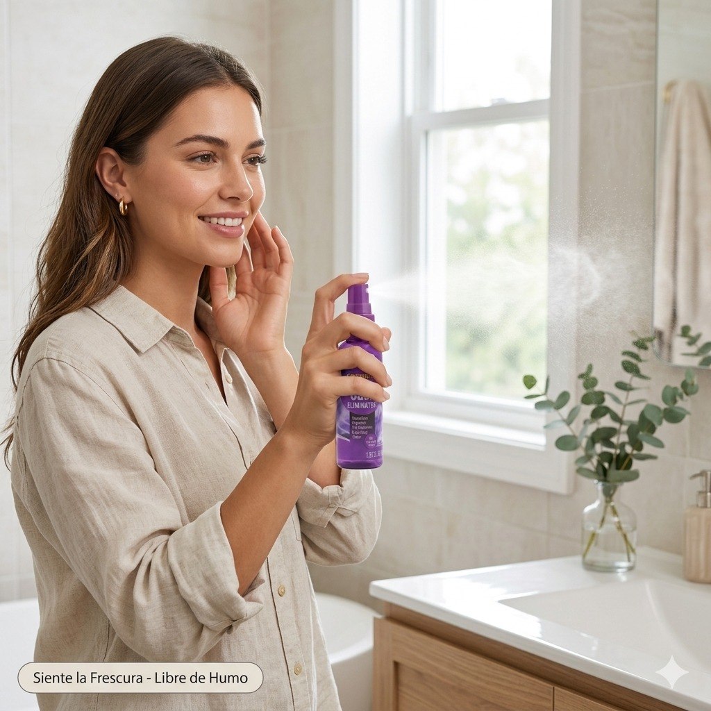 SPRAY ELIMINADOR DE OLORES DE HUMO CONCENTRADO AROMA A BRISA LIGERA 55ML