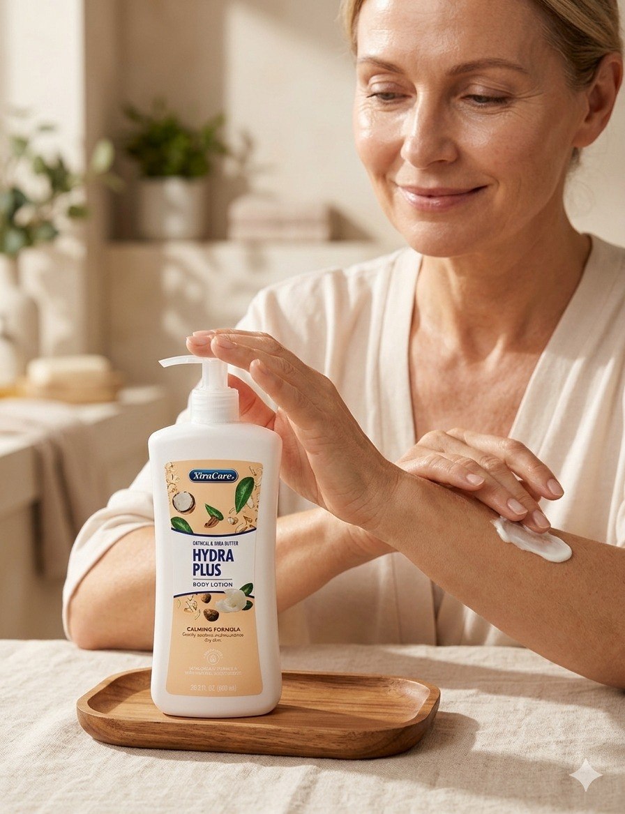 CREMA CORPORAL HIDRATANTE Y ANTIOXIDANTE CON ACEITE DE ALMENDRAS Y SEMILLA DE LINO XTRACARE 600ML