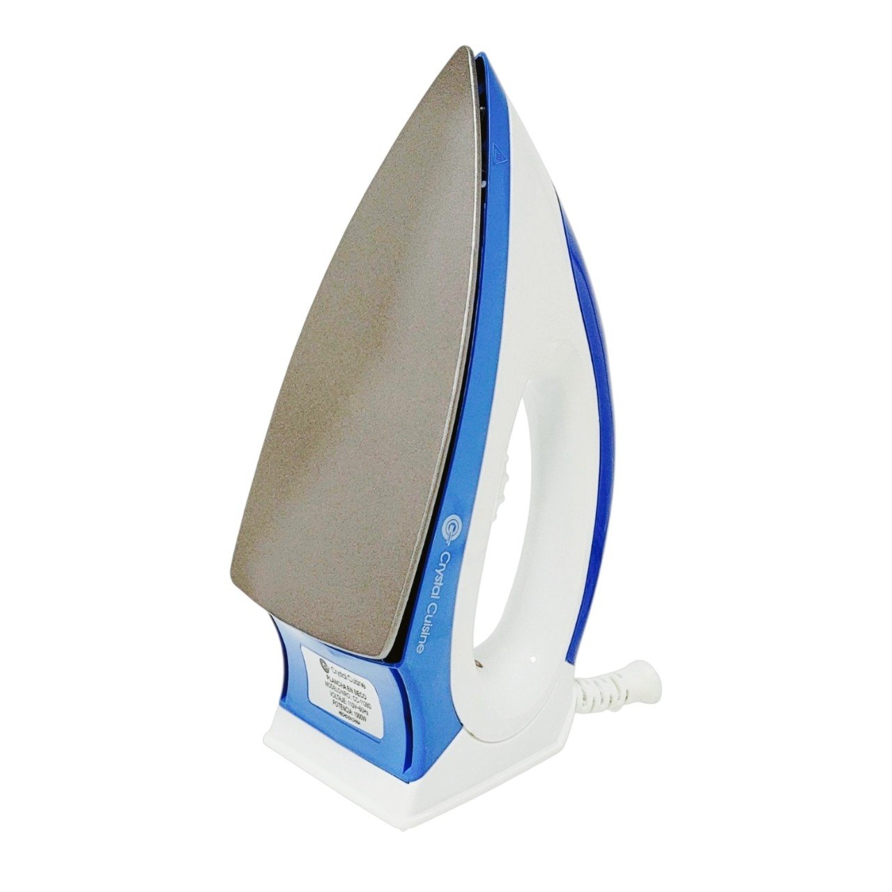 PLANCHA DE ROPA EN SECO CON RECUBRIMIENTO DE TEFLON DE 1000W CRYSTAL CUISINE 24X11CM