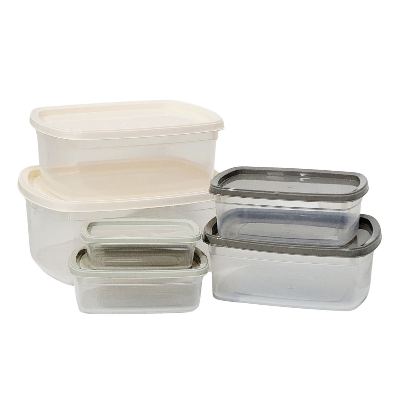 SET DE RECIPIENTES PANAS PARA ALIMENTOS HERMETICOS APILABLES 6PCS SOFTCHEF