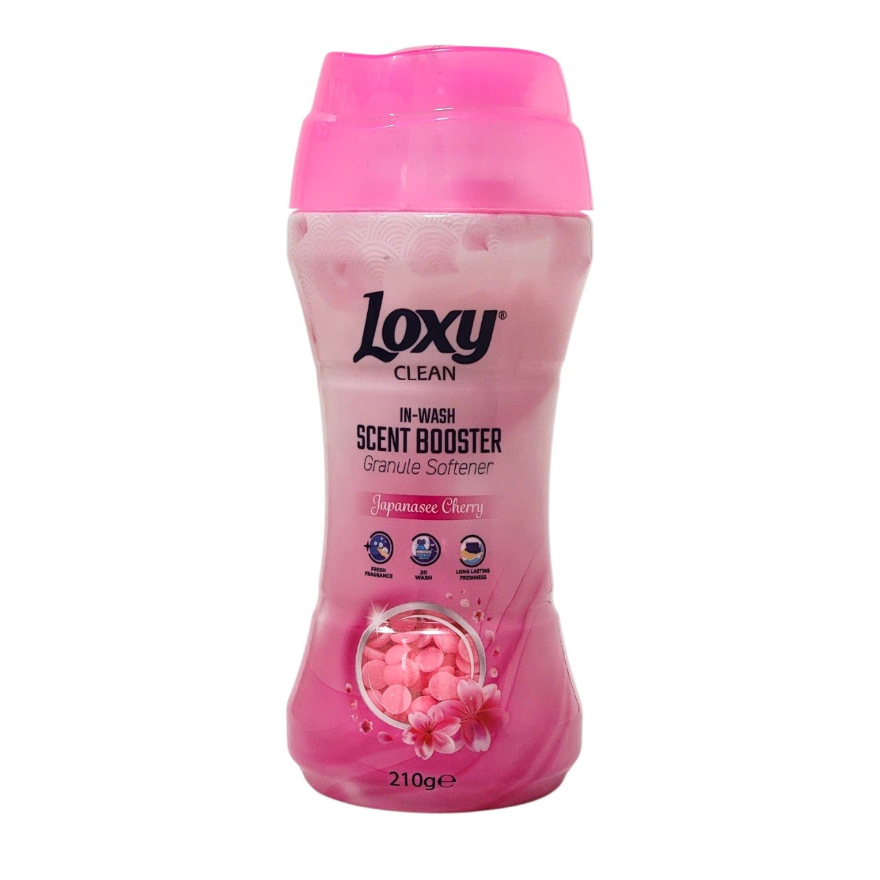 POTENCIADOR DE AROMA Y SUAVIZANTE PARA LAVANDERIA CON AROMA A CEREZA JAPONESA LOXY 210G