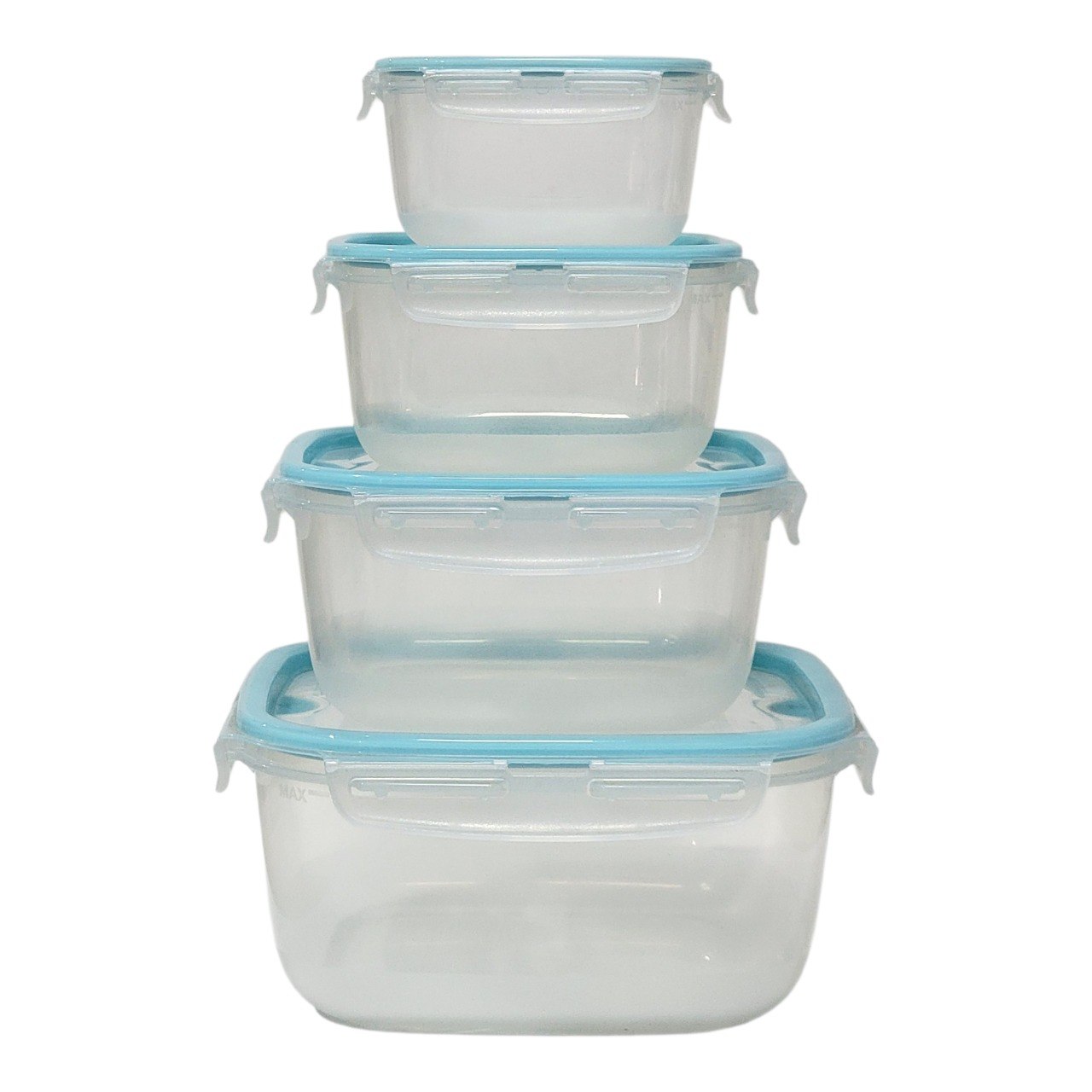 SET DE RECIPIENTES PANAS PARA ALIMENTOS DE TAMAÑOS VARIADOS 4PCS LOCK&FIT