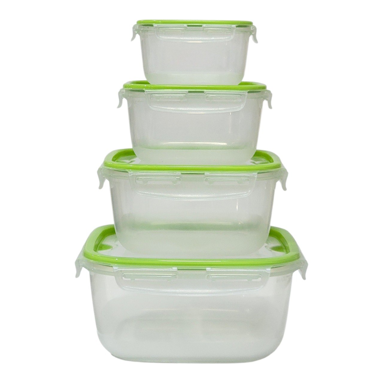 SET DE RECIPIENTES PANAS PARA ALIMENTOS DE TAMAÑOS VARIADOS 4PCS LOCK&FIT