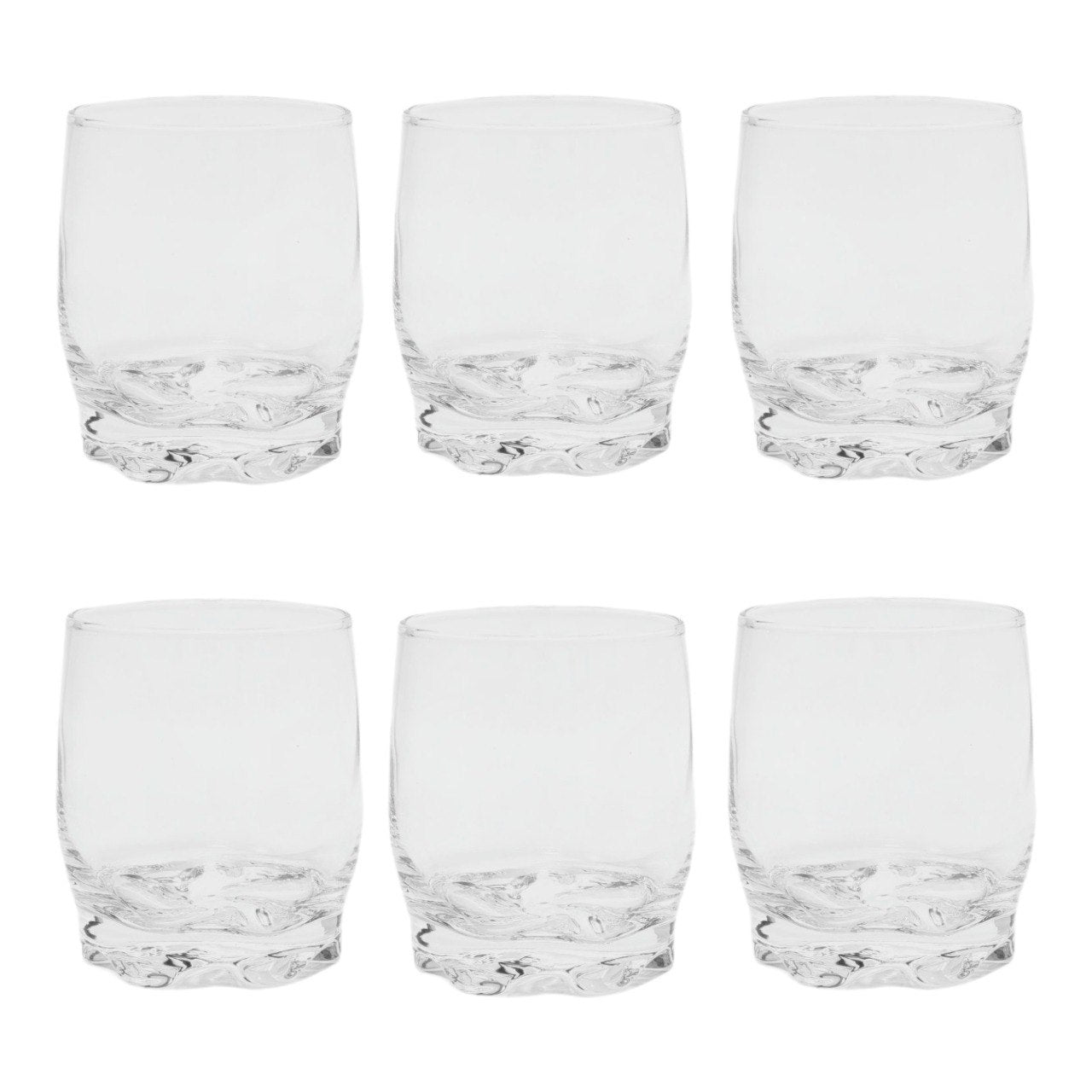 SET DE VASOS DE VIDRIO ELEGANTES Y MODERNOS 6PCS LAV 273ML