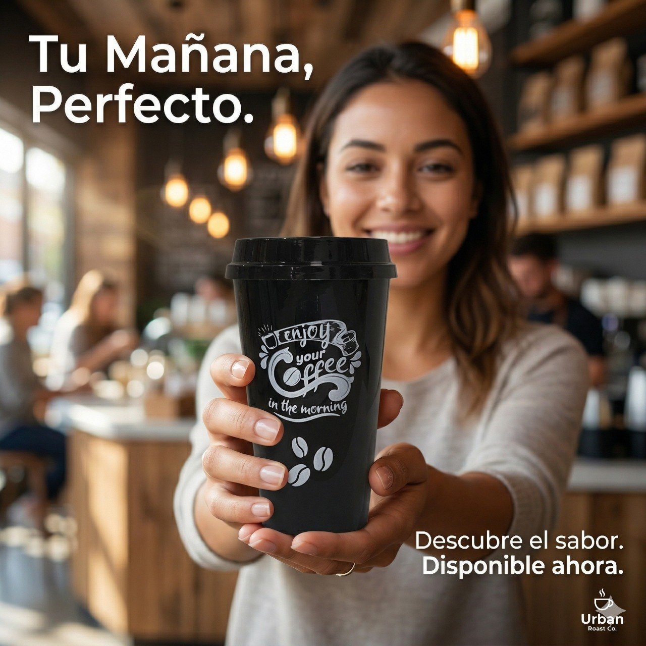 VASO PORTATIL REUTILIZABLE  CON TAPA DE PRESION ERGONOMICA 450ML