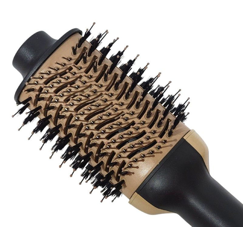 CEPILLO SECADOR Y MOLDEADOR DE KERATIN 3D PRO, POTENCIA 2000W PARA CABELLOS SECOS Y HUMEDOS, REVESTIMIENTO CERAMICO, AJUSTE DE TEMPERATURA, CABLE GIRATORIO 360