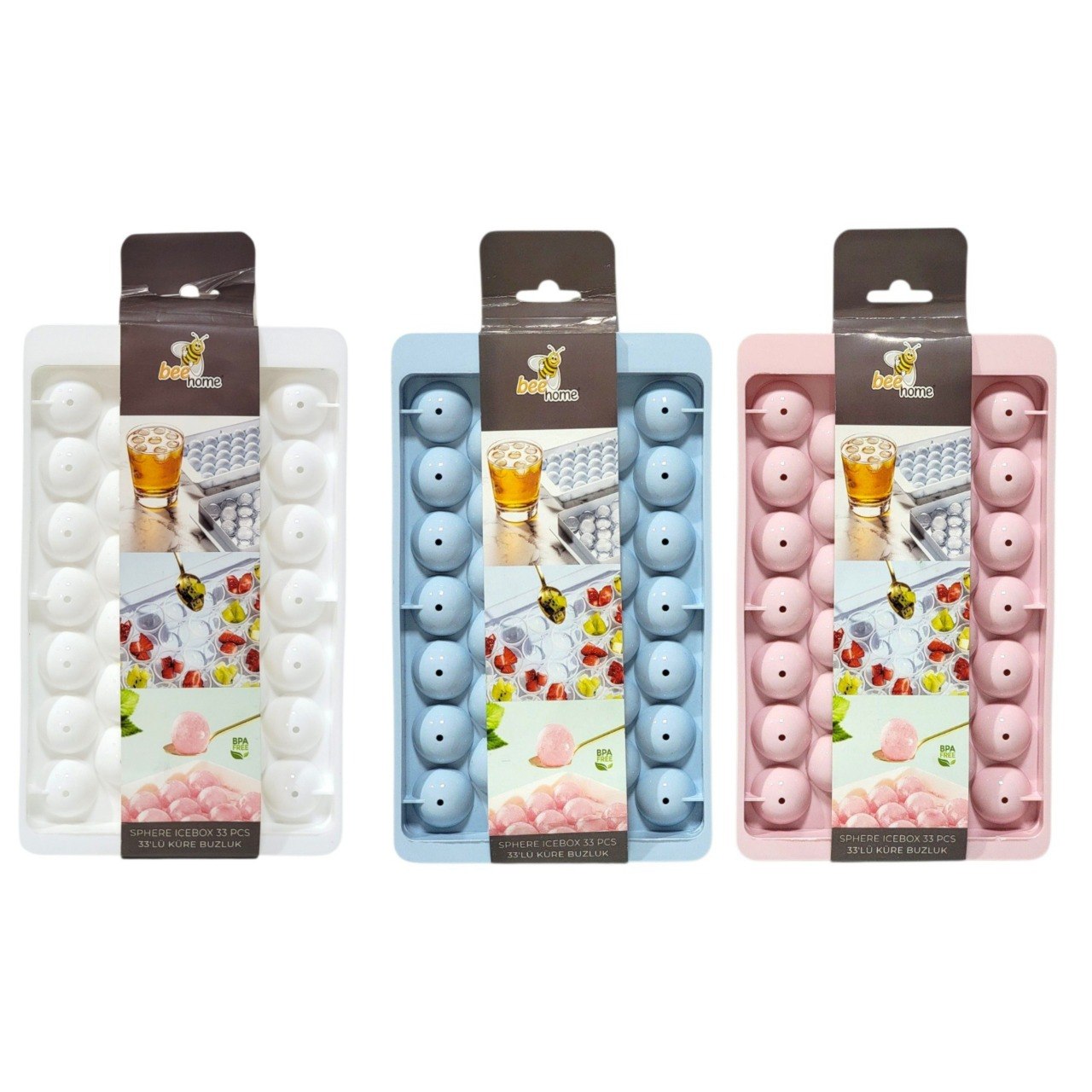 MOLDE PARA HIELO EN ESFERAS DE ACRILICO DE ALTA CALIDAD BEE HOME 16X27CM