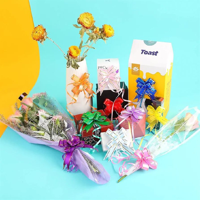 DECORACION CHONGOS O MOÑOS PARA REGALO, DECORA Y EMBELLECE REGALOS ELEGANTEMENTE