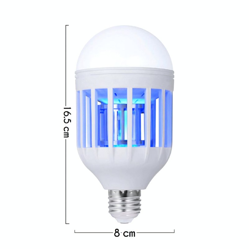 LUZ LED, LAMPARA FOCO MATA MOSQUITOS, ILUMINACION Y ELIMINACION DE ZANCUDOS 2 EN 1, AHORRO DE ENERGIA, LUZ DE BUENA CALIDAD MOSQUITO KILLER LAMP 110V DE 15W