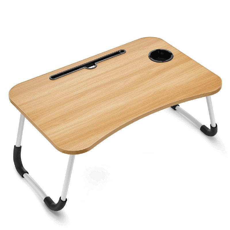 MESA PLEGABLE PORTATIL MULTIUSOS ERGONOMICA PARA CAMA 60X40X27CM